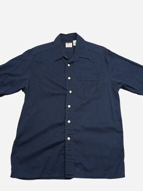Dry Goods Men's Navy Short-Sleeve Button-Down Shirt